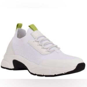 WOMEN'S VIANNA LOGO SLIP ON SNEAKERS WOMEN'S SHOES IN WHITE/LIME/BLACK